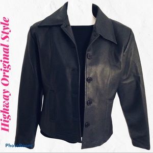 Highway Original Style Black Faux Leather Jacket